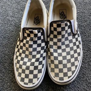 Vans men’s checkered slip on. 10.5